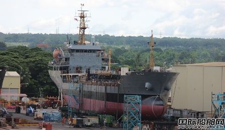 臺(tái)州船廠建造油船成菲律賓最大軍艦