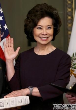 趙小蘭正式就任美國(guó)運(yùn)輸部長(zhǎng)