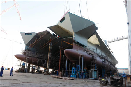 渤船集團深海裝備綜合試驗船按期實現(xiàn)主船體成型節(jié)點
