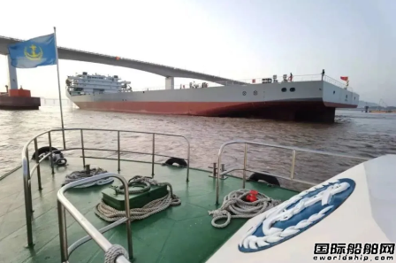 宏盛造船建造第2艘亞洲最大電力推進(jìn)甲板運(yùn)輸船試航