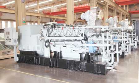 河柴重工首批CHG620V12MPI船用燃?xì)獍l(fā)電機(jī)組發(fā)運(yùn)
