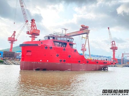 航通船業(yè)建造60米拋錨供應(yīng)船順利下水