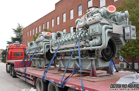 河柴重工首船4臺(tái)自主品牌CHD622V20STC柴油機(jī)順利發(fā)運(yùn)
