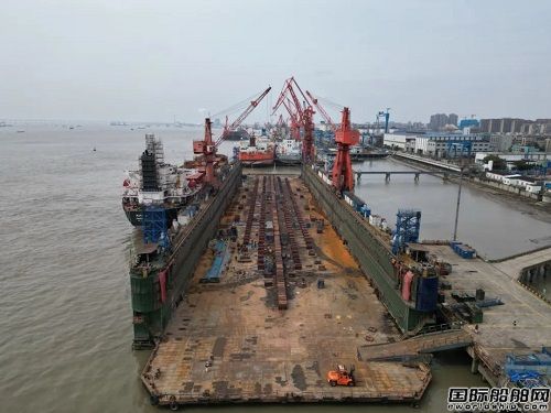 南通中遠海運船務(wù)“南通號”浮船塢順利完成技改工程