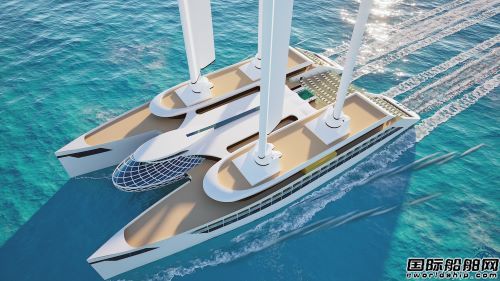 YSA Design披露新型風帆動力雙體郵輪設(shè)計