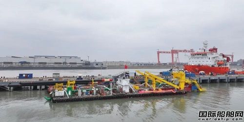 國內(nèi)首艘全電驅(qū)拼裝式深水環(huán)保絞吸挖泥船交付