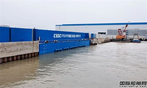 中船長興二期基地1號船塢建設(shè)進(jìn)入最后沖刺