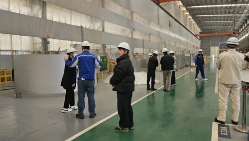 韓國三星集團脫硫塔項目團隊深入南通遠洋配套車間開展工廠審核